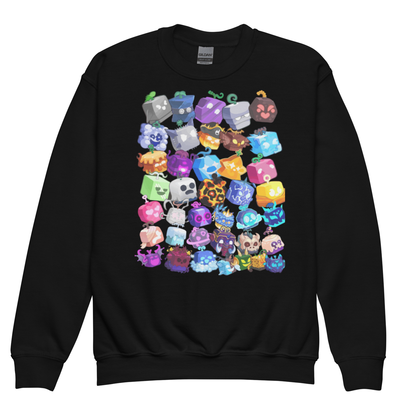 Blox Fruits-Inspired Youth Crewneck