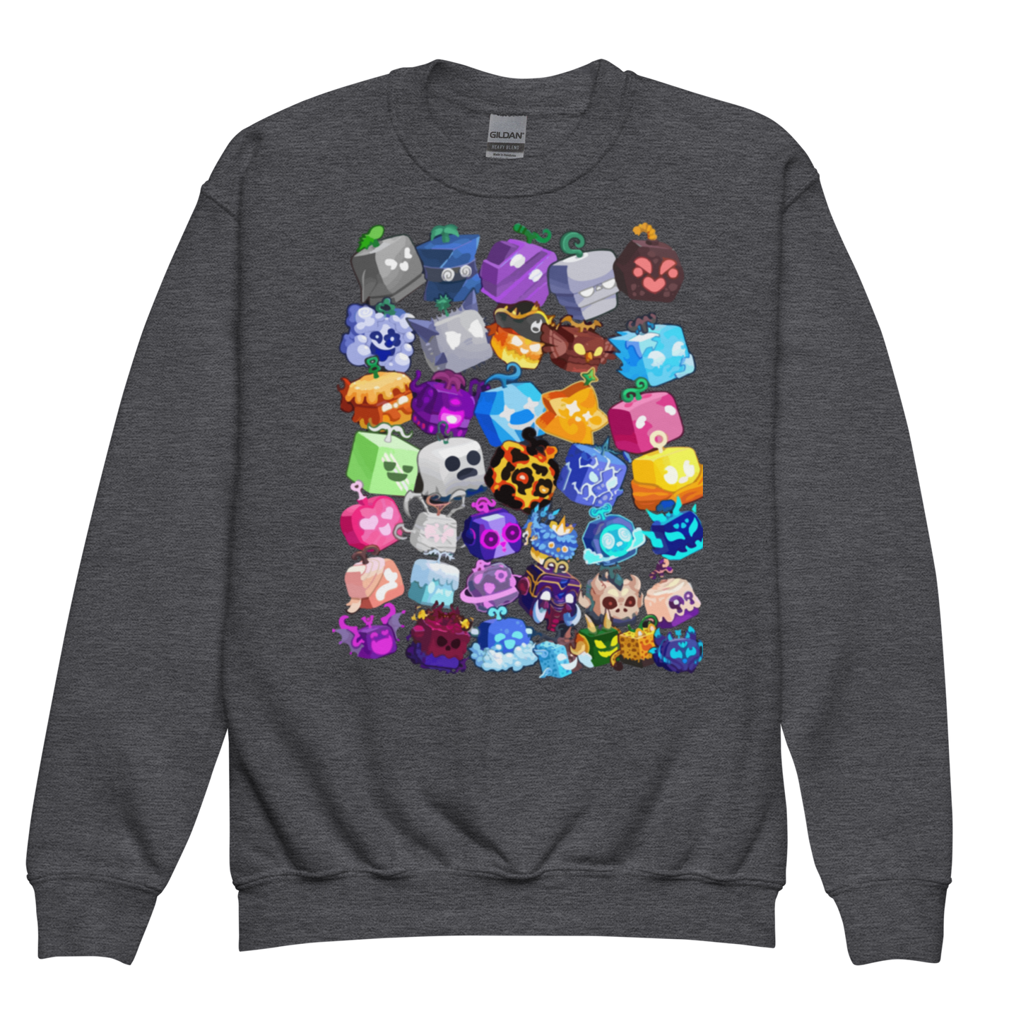 Blox Fruits-Inspired Youth Crewneck