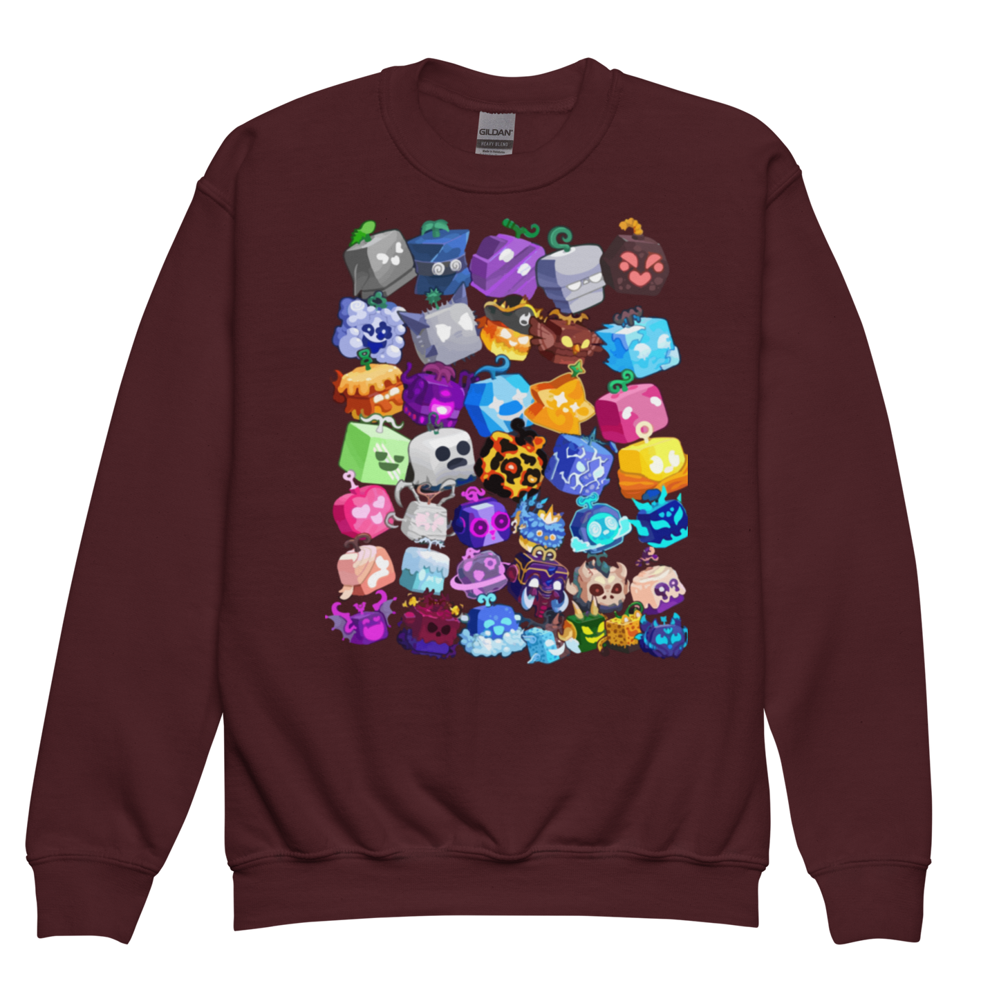 Blox Fruits-Inspired Youth Crewneck