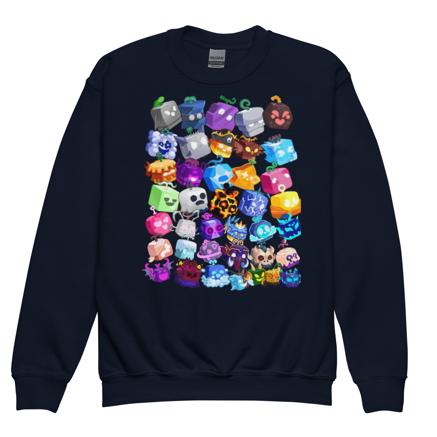 Blox Fruits-Inspired Youth Crewneck