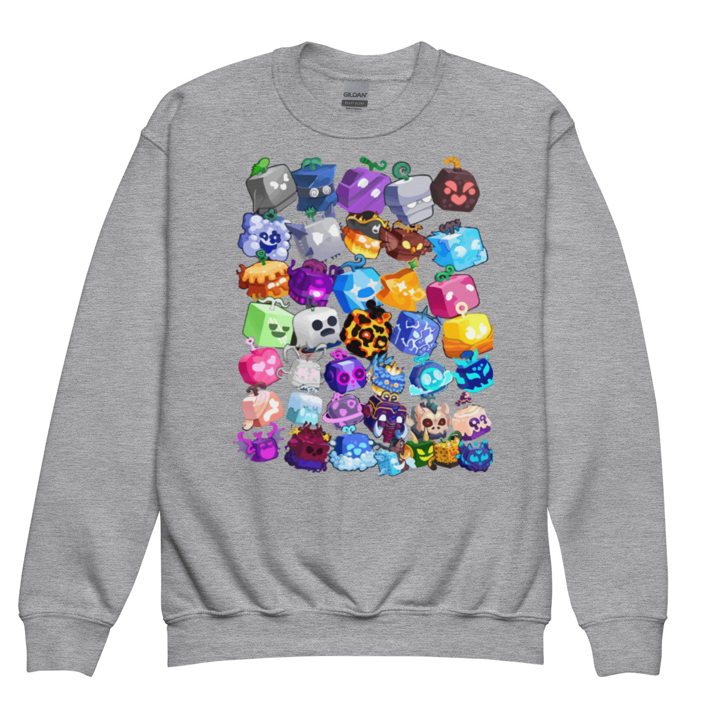 Blox Fruits-Inspired Youth Crewneck