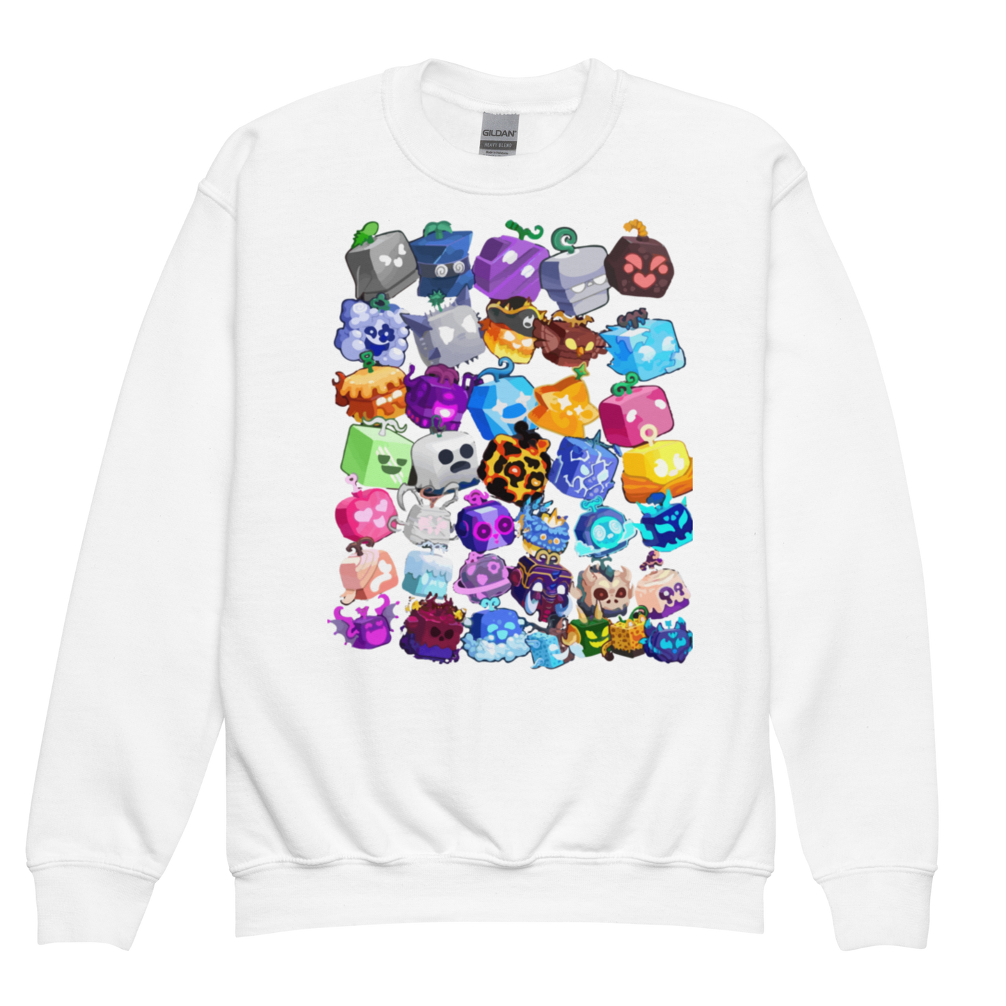 Blox Fruits-Inspired Youth Crewneck